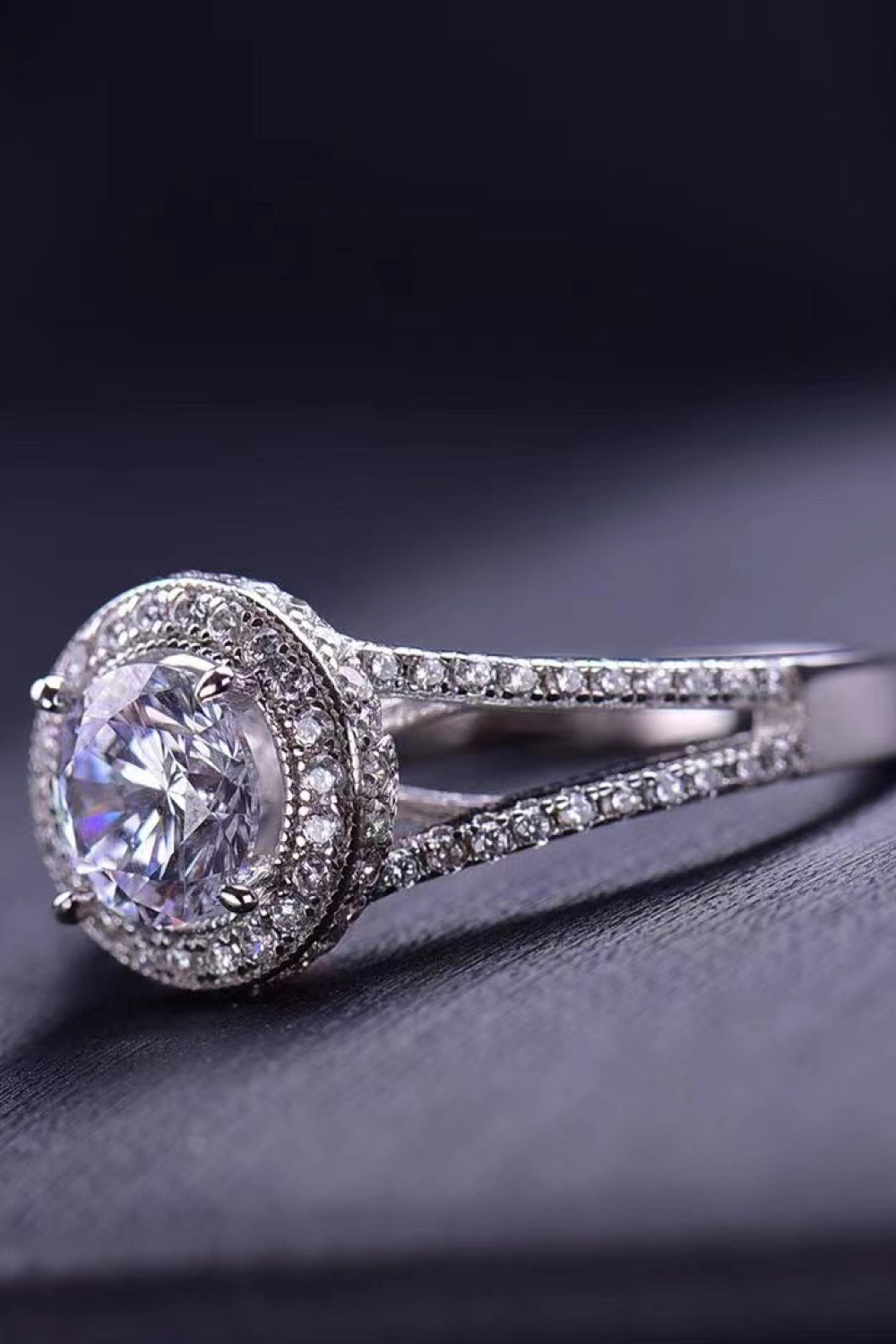 Shiny and Chic 2 Carat Moissanite Ring