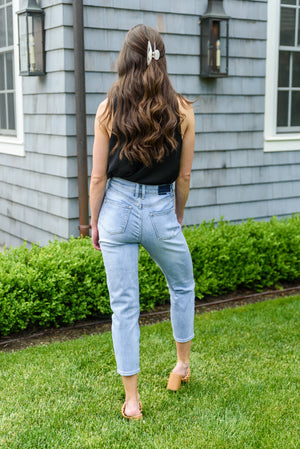 RISEN A-Game Mom Fit Jeans