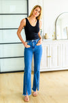 Caitlin High Rise Split Hem Straight RISEN Jeans