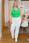 Diana Straight Leg Judy Blue Jeans In White