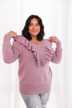 I Choose You Sweater in Purple