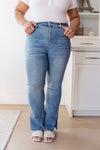 RISEN Jody Slim Flare Side Slit Jeans