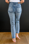 Mary Lou Hi-Rise Destroyed Boyfriend Cropped Judy Blue Jeans