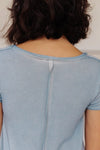 Right Side Out Top in Faded Blue - OW *FINAL SALE*