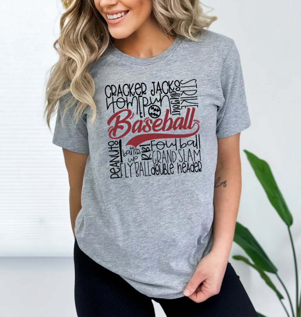 Baseball Words T-Shirt
