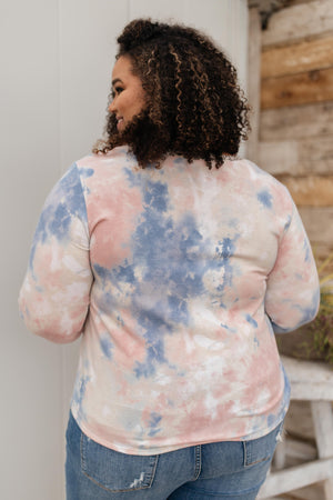 Spotted In The Clouds Top in Pink and Blue - OW *FINAL SALE*