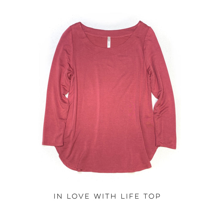In Love With Life Top - OW *FINAL SALE*